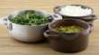 plats végétariens typiquement créole : riz, brèdes, rougail