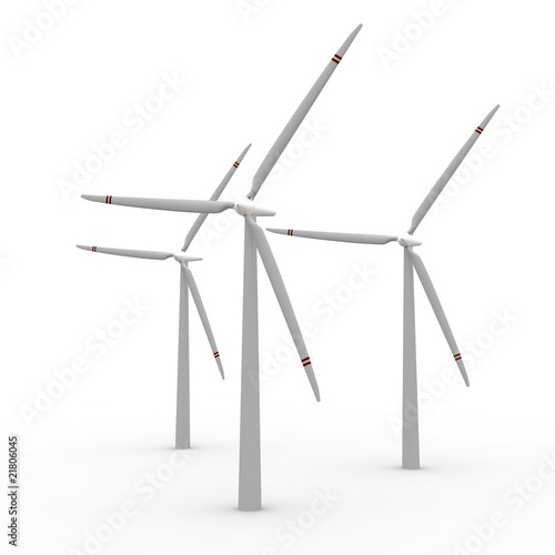 Illustration: windrad 3d windrad 3d