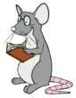 Leseratte, lesen, Buch, Bibliothek, Bücherrei, Ratte Leseratte, lesen, Buch, Bibliothek, Bücherrei, Ratte