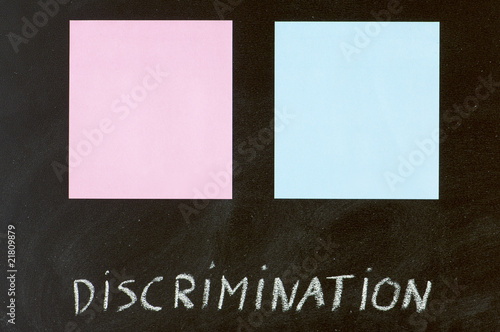 Photo: discrimination discrimination