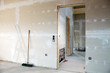 building fabric with gypsum plaster boards with heating circuit
