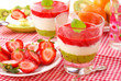 strawberry and kiwi mousse with yogurt strawberry and kiwi mousse with yogurt