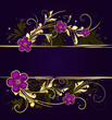 golden floral frame