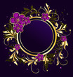 golden floral frame