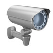 security camera on white background. Isolated 3D image security camera on white background. Isolated 3D image