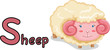 animal alphabet S for sheep