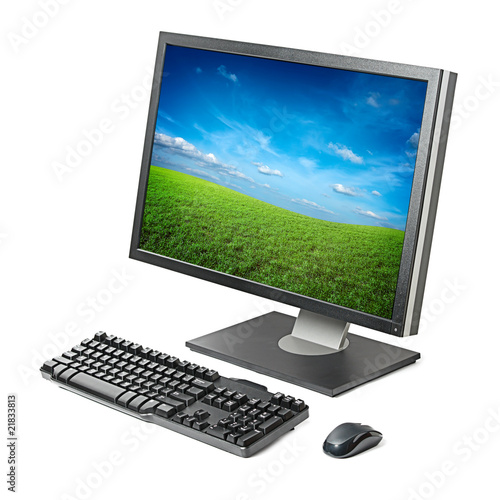 Foto: Computer workstation isolated Computer workstation isolated