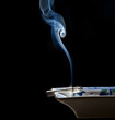 Smoke fume and cigarette