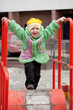 A child playing at the playground