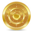 gold combination lock for safe values