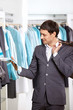 The young man in shop
