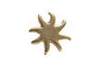 Gold earrings sun