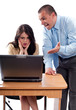 Boss arguing with an employee