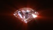 Spinning red shining diamond - looped 3d animation Spinning red shining diamond - looped 3d animation
