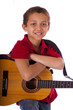 Acoustic guitar playing
