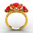 Tiffany Style gold ruby modern engagement ring Tiffany Style gold ruby modern engagement ring