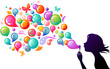 Blowing soap bubbles - 2 Blowing soap bubbles - 2