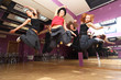 jump dancing collective in show room before statement