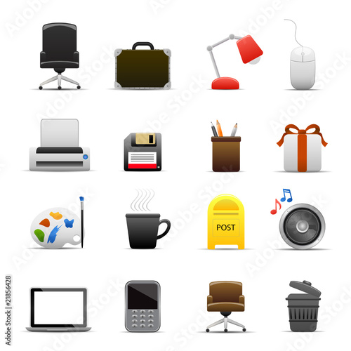 Vektor: Shiny Office Icons Shiny Office Icons