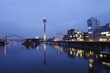 Medienhafen Düsseldorf bei Nacht