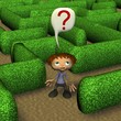 Illustration: im Labyrinth gefangen im Labyrinth gefangen