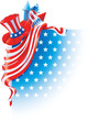 corner design Element for Independence Day