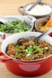 repas typiquement créole : riz blanc, brèdes chouchou...