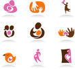 Motherhood icon set