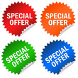Special offer sticker