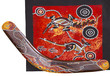 Quadro Aboriginal style design with boomerang