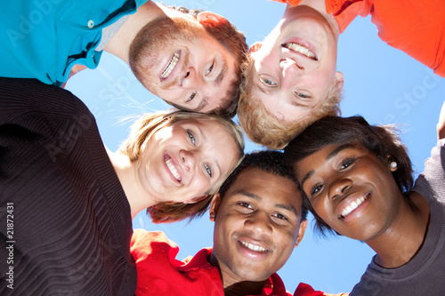 Photo: Faces of smiling Multi-racial college students Faces of smiling Multi-racial college students