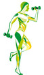 body building fitness vector