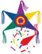 Broken Star Pinata With Candy Broken Star Pinata With Candy