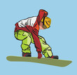 snowboarder, vector