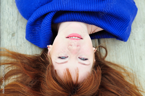 Photo: laying girl laying girl