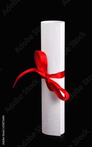 Photo: Document with red line Document with red line