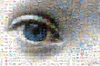 Oeil, mosaïque d'images