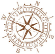 grunge vector compass