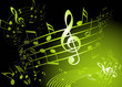 Green music theme Green music theme