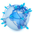Global communication. Hi-res digitally generated image.