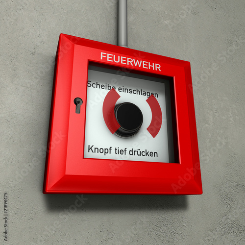 Illustration: fire alarm box fire alarm box