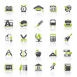 green education icons - set 5