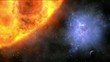 Video motion bacground. Universe and science