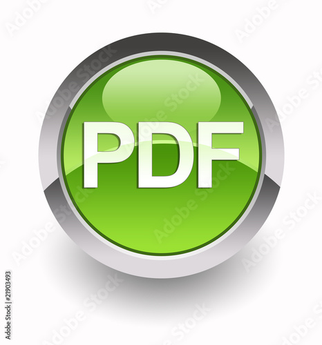 Illustration: ''PDF'' glossy icon ''PDF'' glossy icon