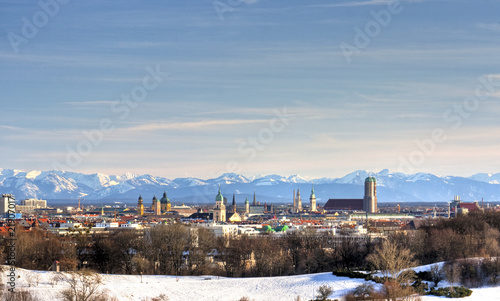 Foto: 180° Panorama - Munich with alps 180° Panorama - Munich with alps