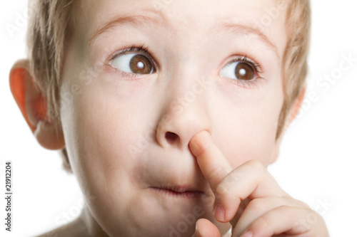 Photo: Picking nose Picking nose