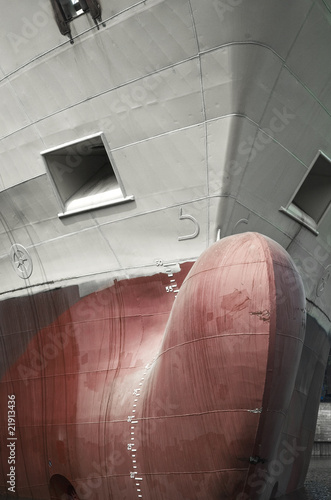 Photo: front view of a cargo ship front view of a cargo ship