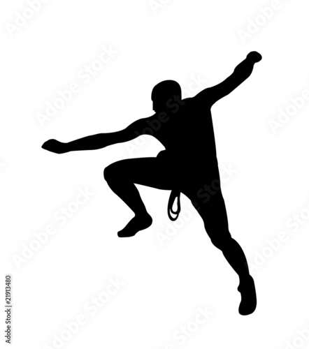Vector: Men climb Men climb