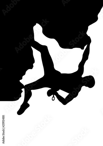 Vector: Men climb Men climb