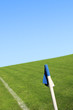 Foto: Fußballfeld, Eckfahne Fußballfeld, Eckfahne